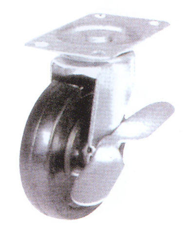 Caster Wheel Compact SC402 with brake / 